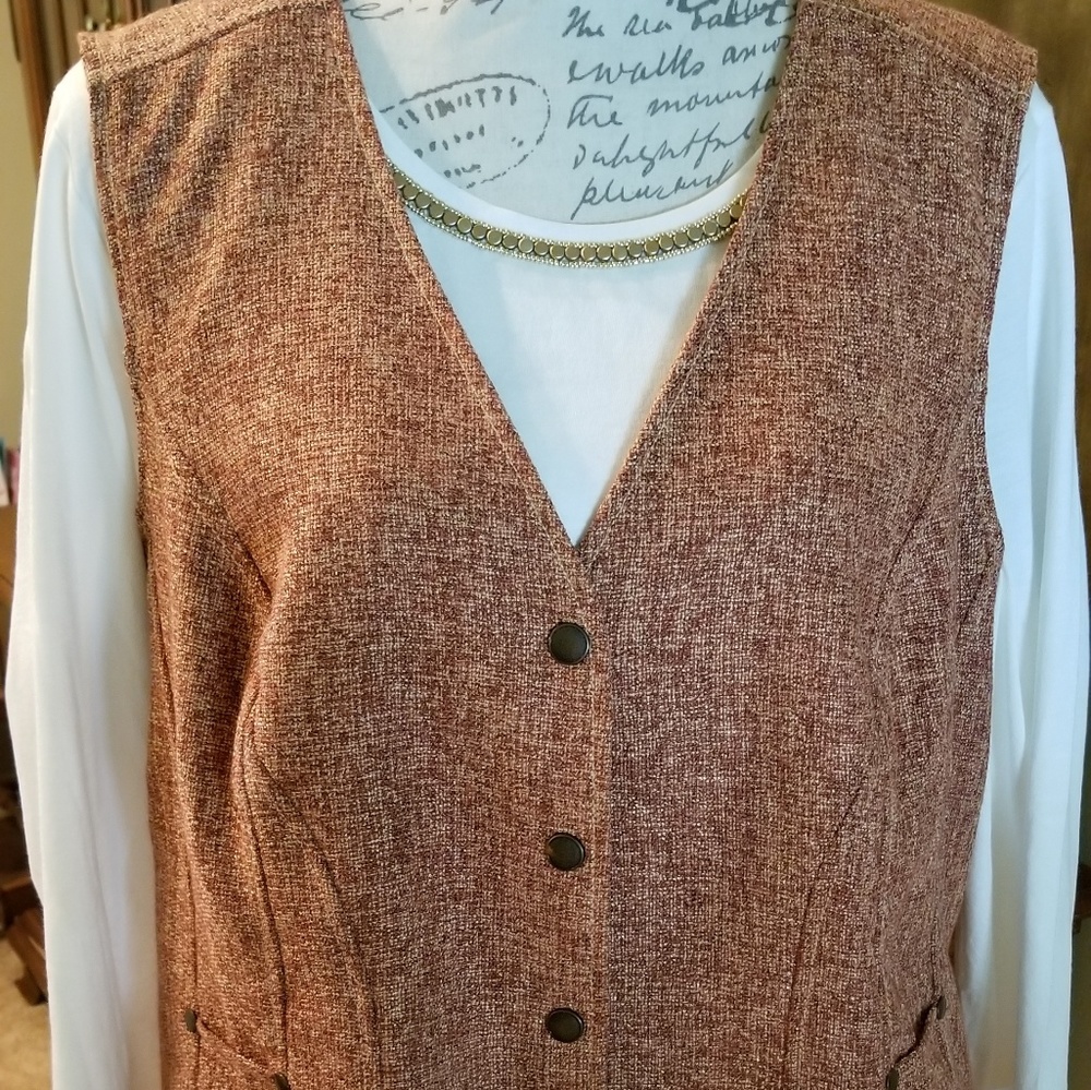 COLDWATER CREEK Tailored, lined vest